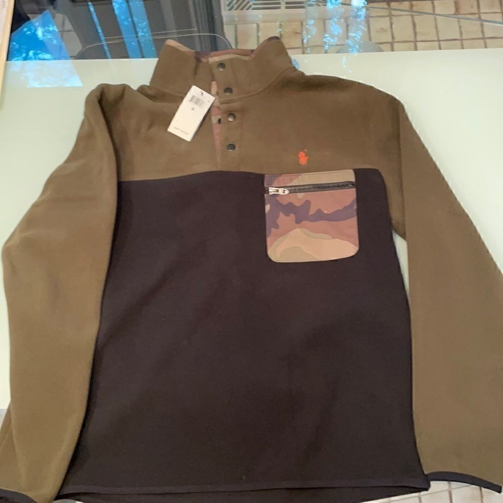 Polo Ralph Lauren sweater/hoodie medium green BLM